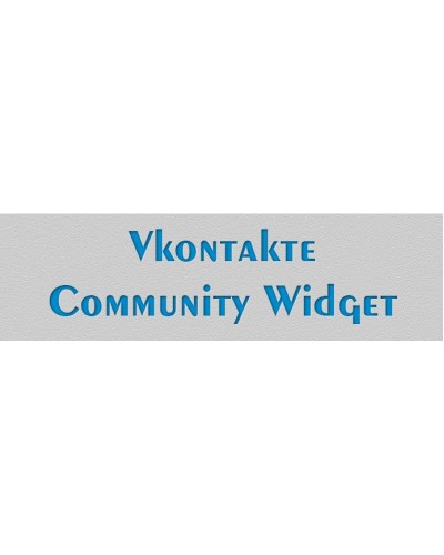 [OCL] Vkontakte Community Widget